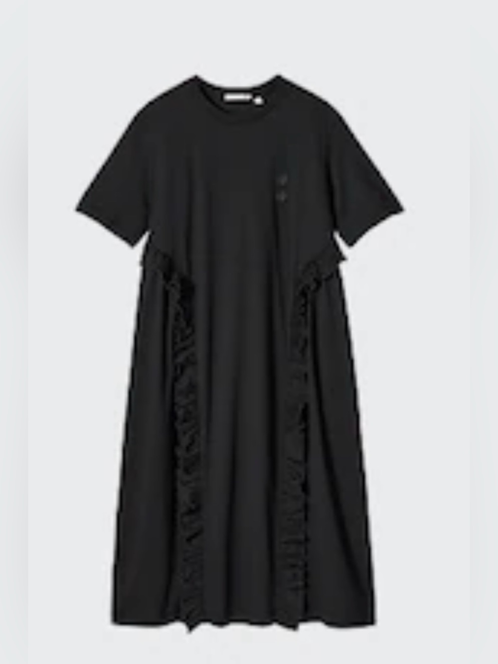 UNIQLO and Cecilie Bahnsen Frill Black Dress L